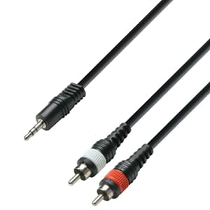 Adam Hall 3.5 mm Jack stereo - 2 x Rca Han 3 M