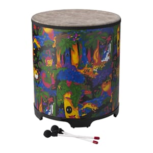 Remo KIDS PERCUSSION® GATHERING DRUM-FABRIC RAIN FOREST, 18"