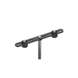 K&M 23550 Mikrofonskinne for 2 mikrofoner