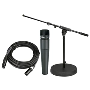 Shure SM-57 Pakke Med K&M Mikrofonstativ og 10 Meter Kabel