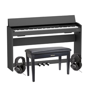 Roland F-107 Pakke 3 med dobbel pianokrakk