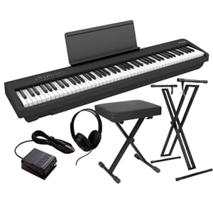 Roland FP-30 Sort pakke med kryss-stativ, krakk og hodetelefoner